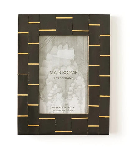 Andhera Dash Black & Brass Picture Frame - Ali's Wagon