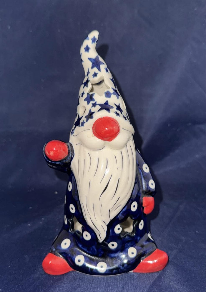 Andy Blue Stars Patriotic Gnome - Pattern: Blue Stars