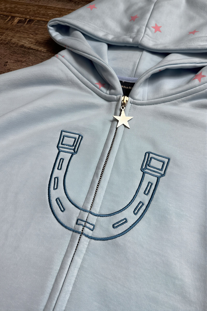 Anime JOJO Embroidered Zip Hoodie