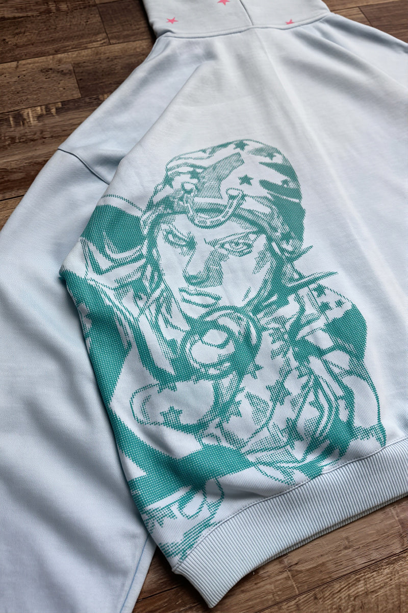 Anime JOJO Embroidered Zip Hoodie