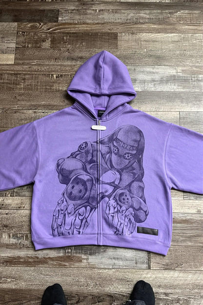 Anime JOJO Graphic Zip Hoodie