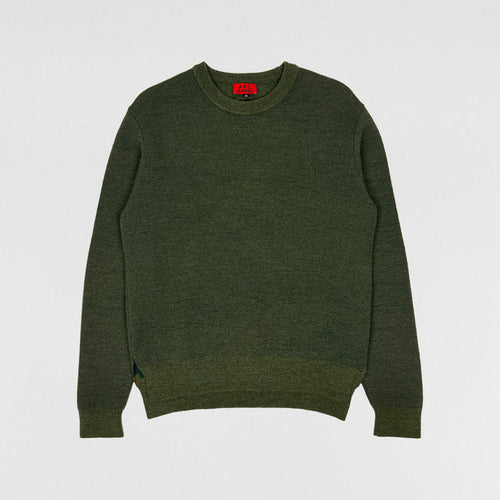 APC Kanye 2014 Reversible Knit Sweater In Khaki/Camo