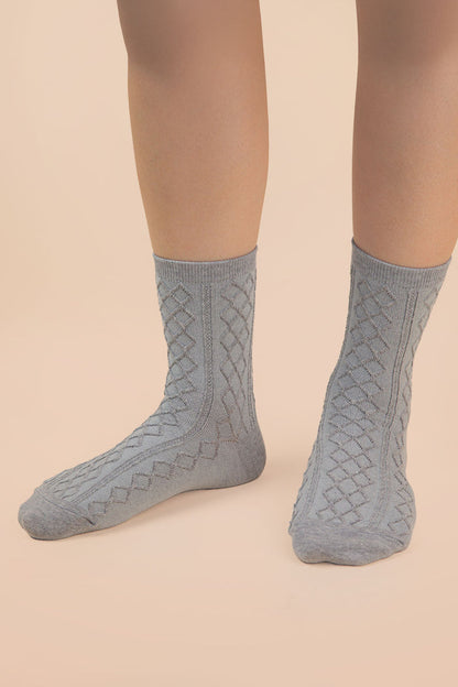 Argyle Crew Socks
