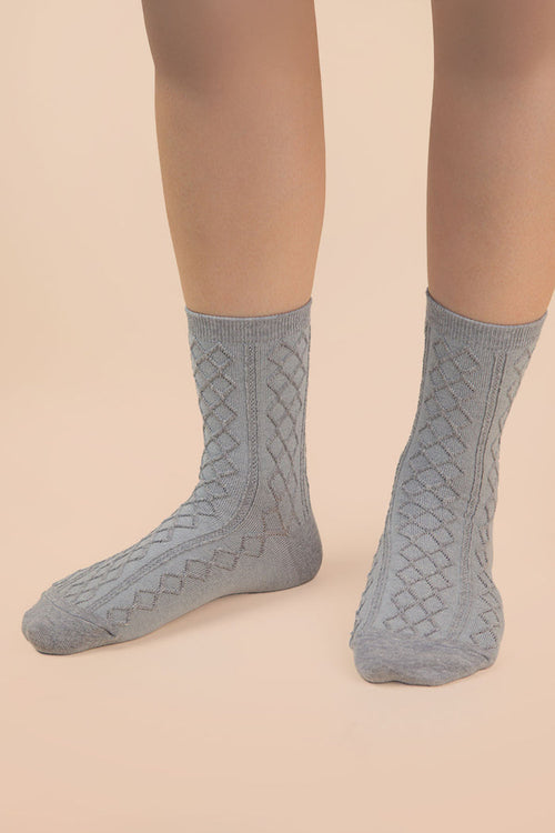 Argyle Crew Socks