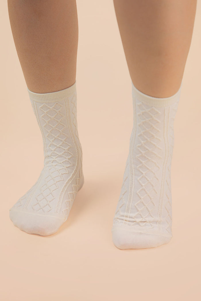 Argyle Crew Socks