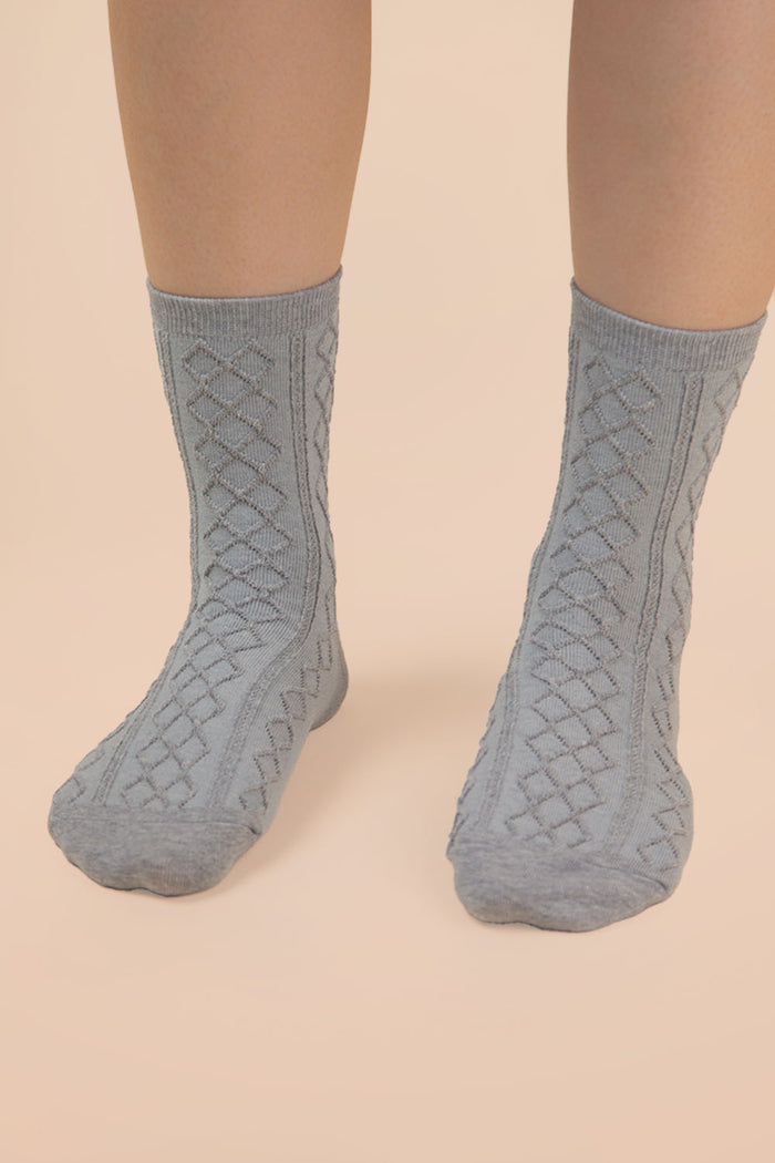 Argyle Crew Socks