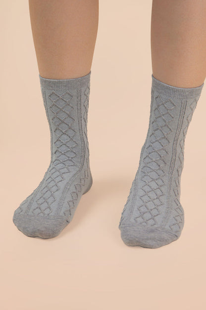 Argyle Crew Socks