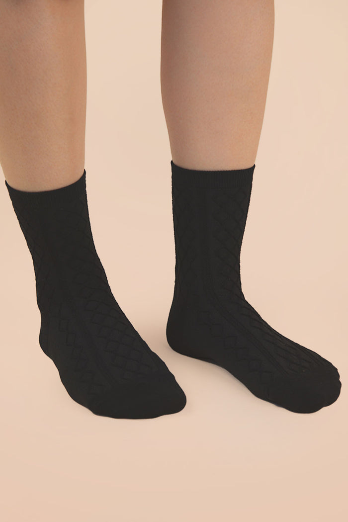 Argyle Crew Socks