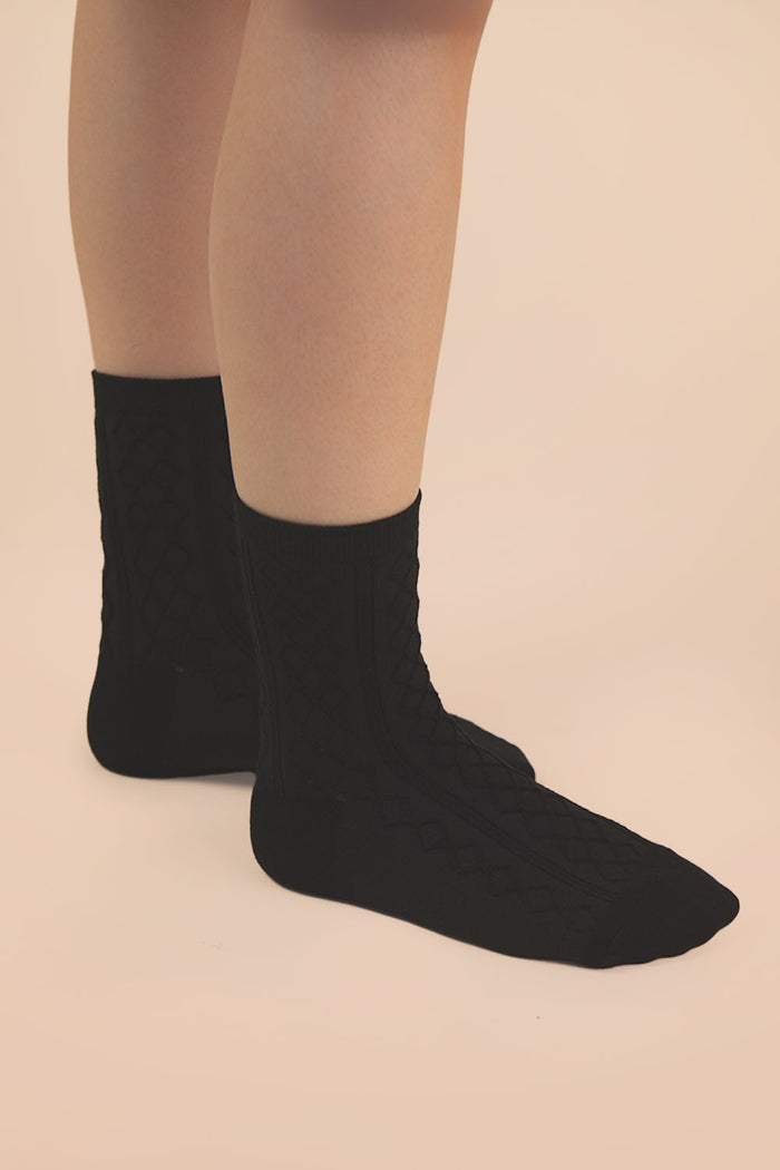 Argyle Crew Socks