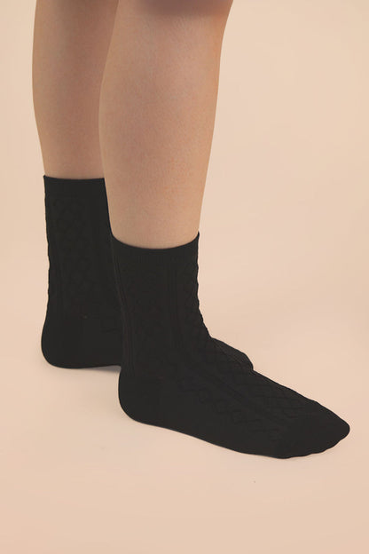 Argyle Crew Socks