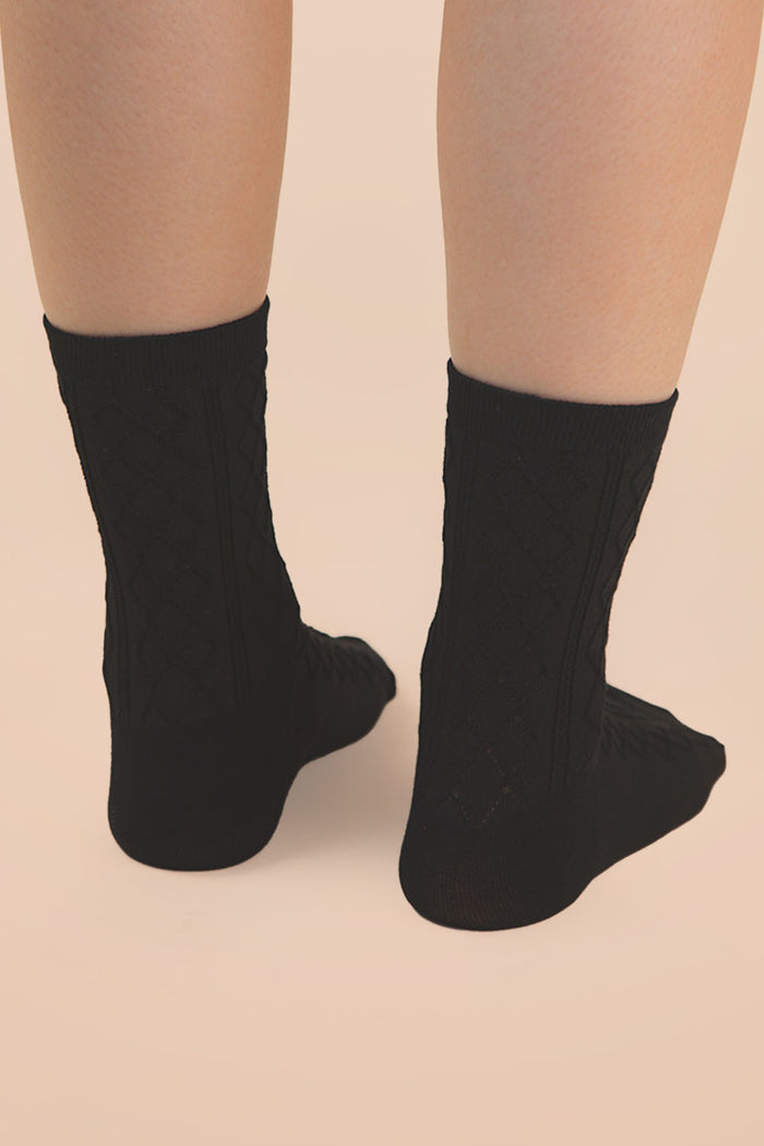 Argyle Crew Socks