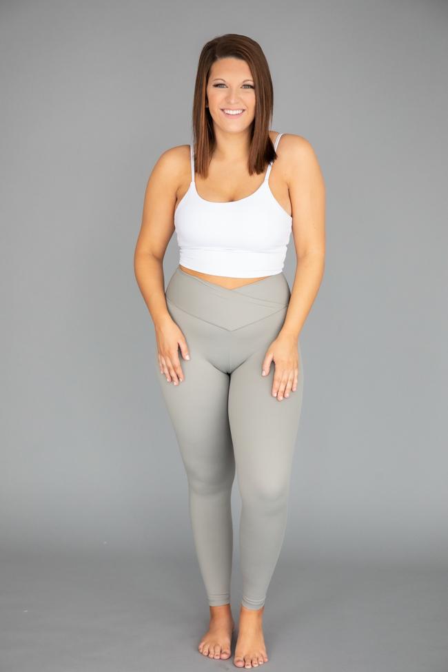 Back At It Again Solid Leggings Sage