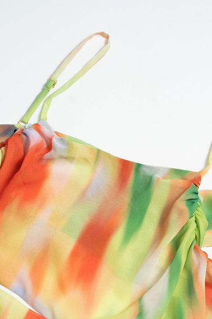 Beach Gradient Printed Maxi Dress