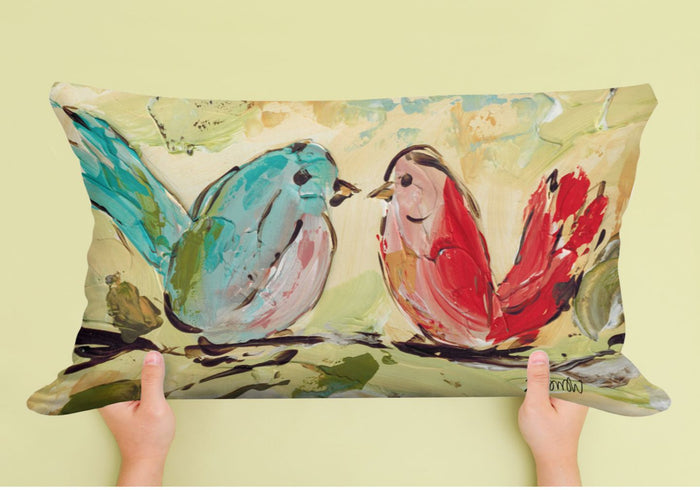Bird Love Pillow