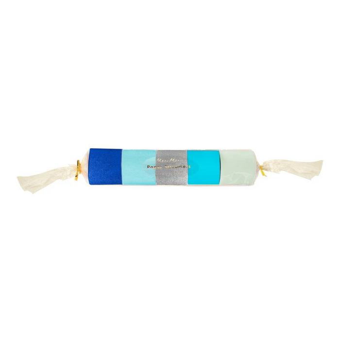 Blue Crepe Streamers