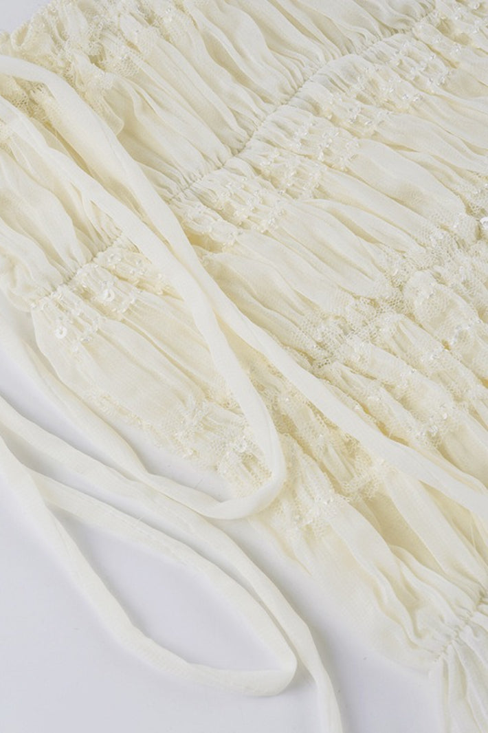 Boho Textured Irregular Tulip Shorts