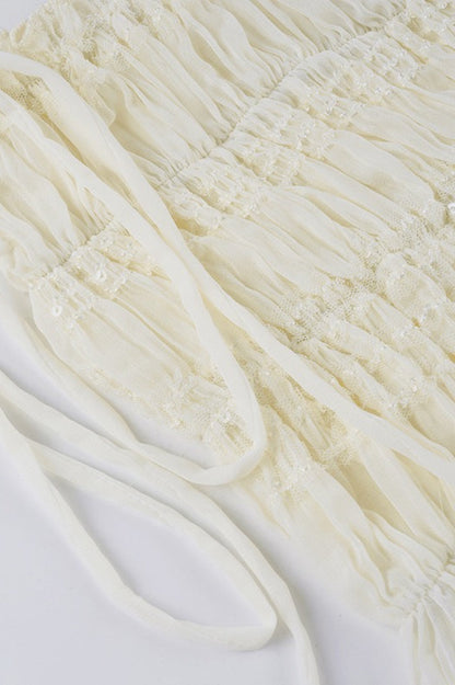 Boho Textured Irregular Tulip Shorts