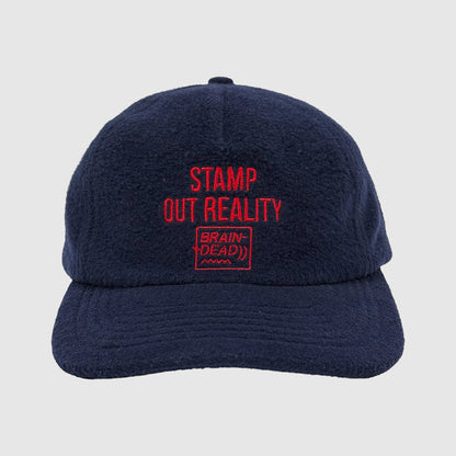 Brain Dead 2016 ‘Stamp Out Reality’ Mohair Hat In Navy