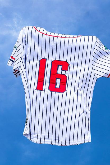 [ Brantley Gilbert x Gwinnett Stripers ] Home Pinstripe Jersey - Official League