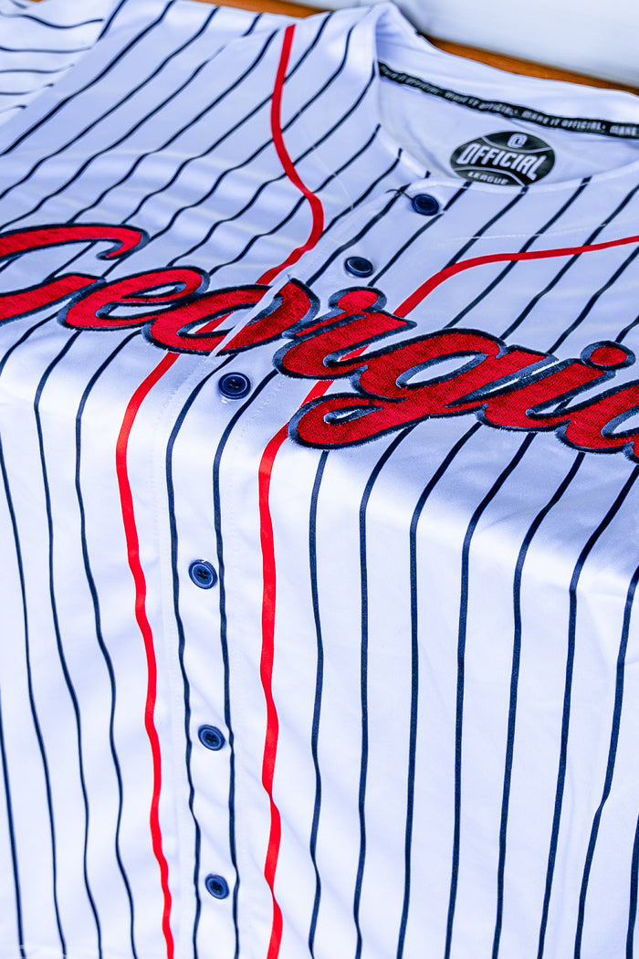 [ Brantley Gilbert x Gwinnett Stripers ] Home Pinstripe Jersey - Official League