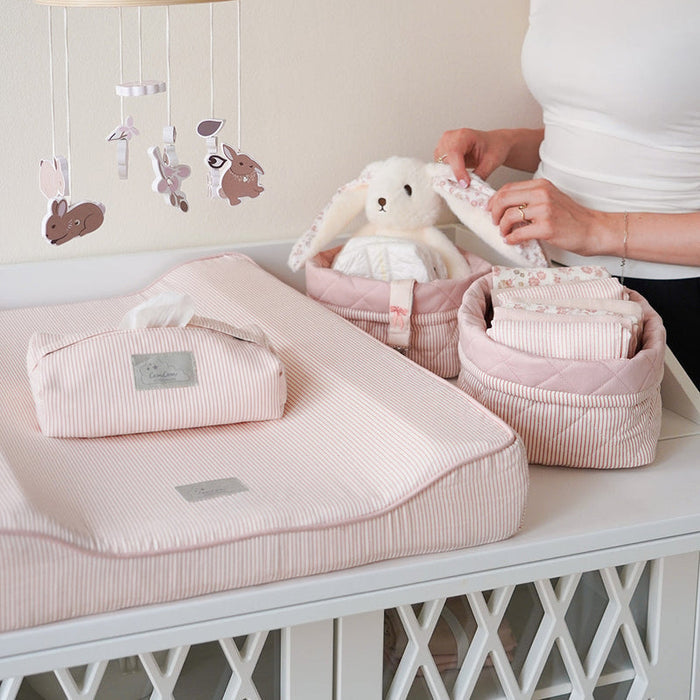 Cam Cam Copenhagen – Baby Changing Cushion – OCS Classic Stripes Rose