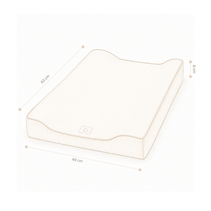 Cam Cam Copenhagen – Baby Changing Cushion – OCS Classic Stripes Rose