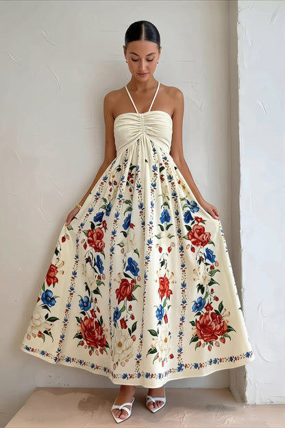 Cami Floral Vacation Maxi Boho Dress