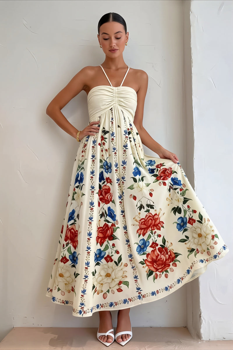 Cami Floral Vacation Maxi Boho Dress