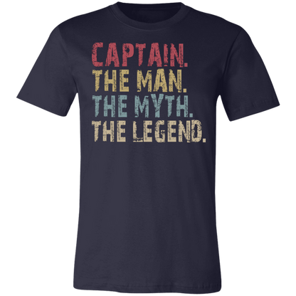 Captain The Man The Myth The Legend T-Shirt Navy