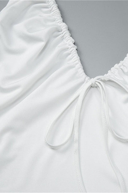 Casual Backless Bow Slim Halter Top