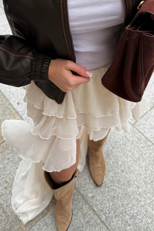 Casual Chic Asymmetrical Hem A Line Skirt
