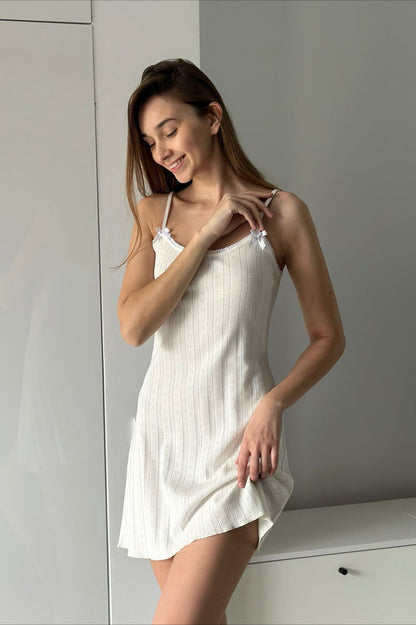 Casual Knit Jacquard Cami Mini Dress