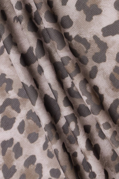 Casual Mesh Leopard Print Skirt
