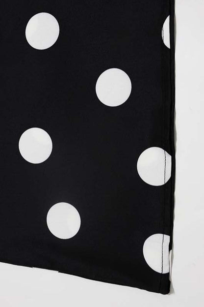 Casual Patchwork Polka Dot Maxi Dress