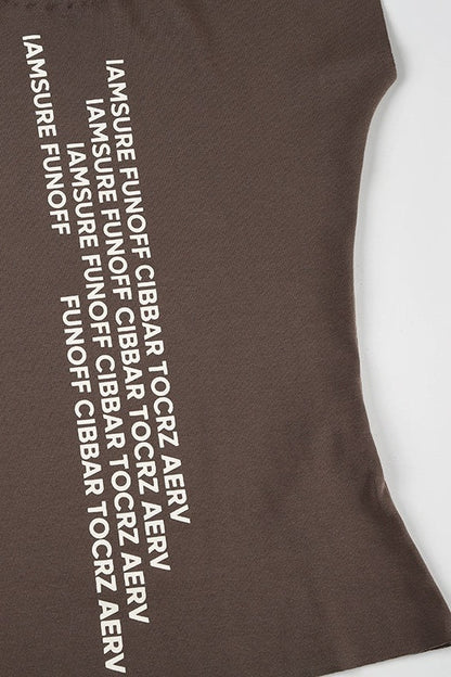 Casual Street Sexy Letter Print Minimalist T-shirt