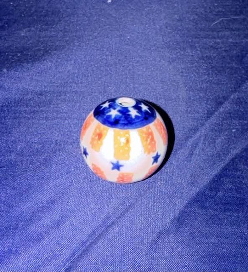 Ceramika Artystyczna Americana Bead - Shape: A04 - Pattern: Americana (179)