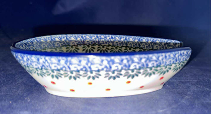 Ceramika Artystyczna Connecting Hearts Spoon Rest - Shape: 381 - Pattern: Connecting Hearts (2732)