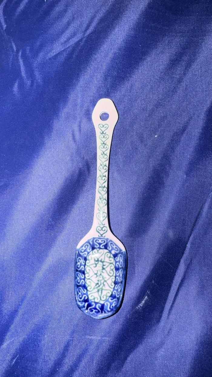 Ceramika Artystyczna Green Lattice Shovel Spoon - Shape: 889 - Pattern: Green Lattice