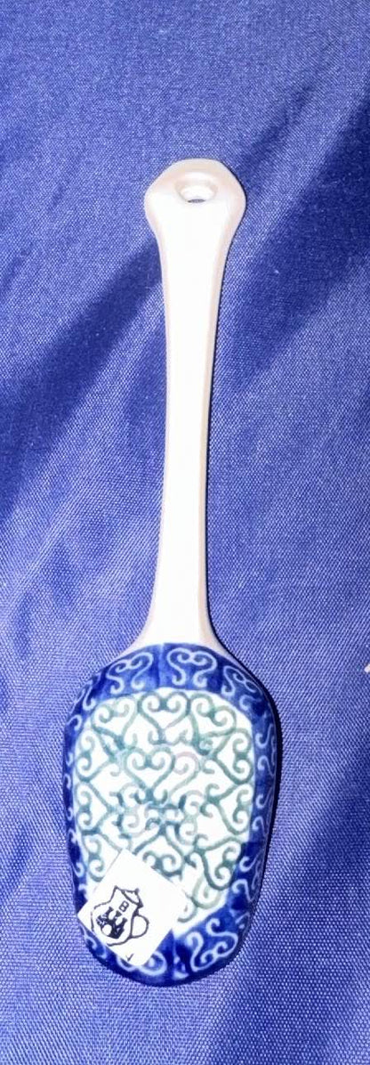 Ceramika Artystyczna Green Lattice Shovel Spoon - Shape: 889 - Pattern: Green Lattice