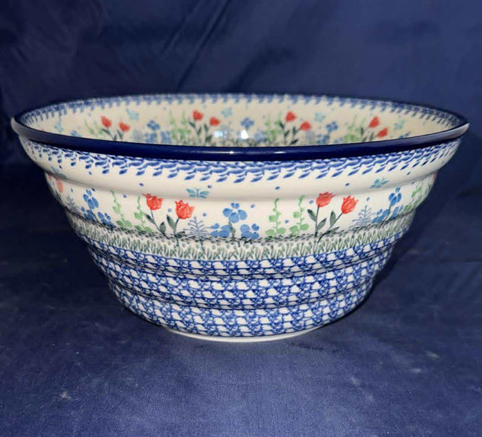 Ceramika Artystyczna Spring Garden Large Farm Bowl - Shape: 802 - Pattern: Spring Garden (2903)