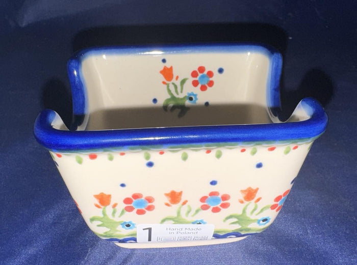 Ceramika Bona Renee's Garden Sugar Packet Holder - Shape: 207 - Pattern: Renee's Garden (D19)
