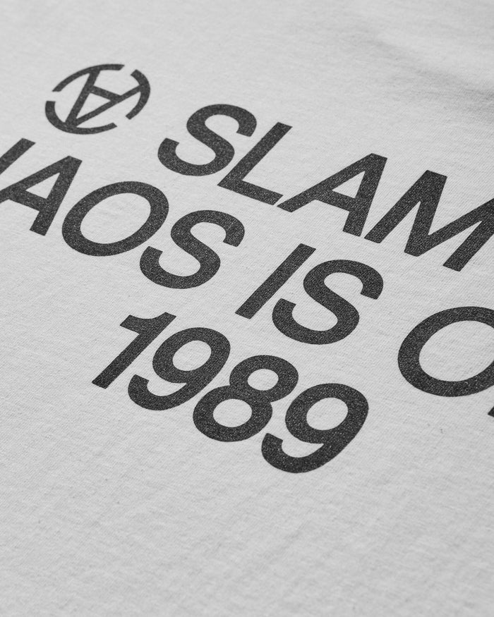 Slam Jam Chaos Is Order T-Shirt White T-Shirts Shortsleeve SJPRCHAOS WHT