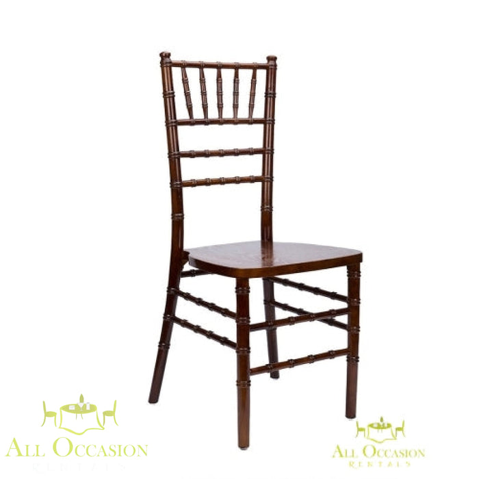 Chiavari Chair Fruitwood with Ivory Cushion.