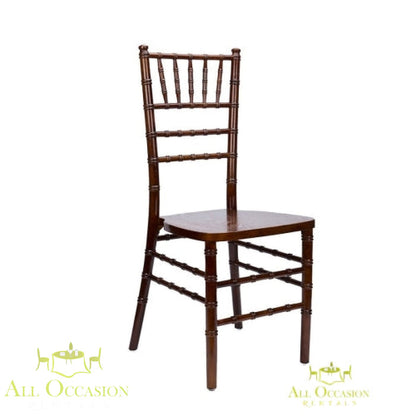 Chiavari Chair Fruitwood with Ivory Cushion.