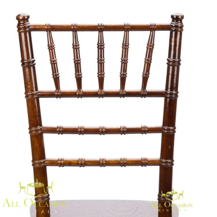 Chiavari Chair Fruitwood with Ivory Cushion.