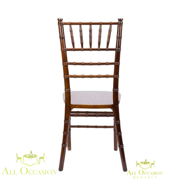 Chiavari Chair Fruitwood with Ivory Cushion.
