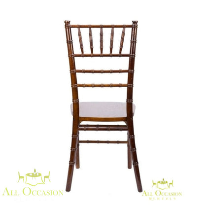 Chiavari Chair Fruitwood with Ivory Cushion.