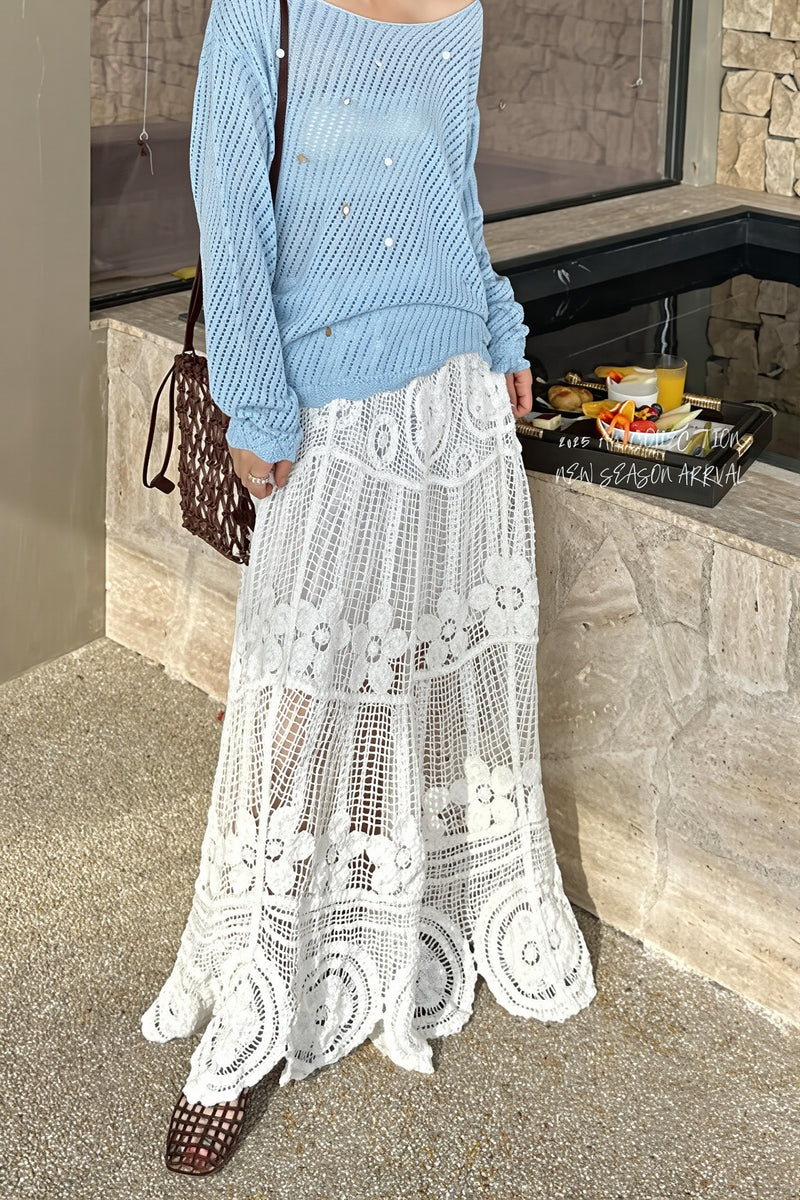 Chic High Waist A Line Drape Skirt