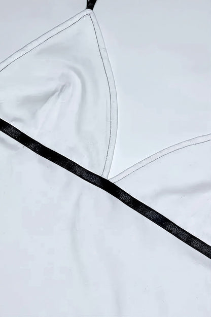 Chic Minimal White Crop Cami Top