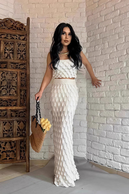 Chic Scale Print Cami Set With Mini Skirt Two Piece Set